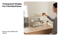 2-Tier Makeup Stand sturdy Cosmetic Organizer Large Capacity for Desktop, Women