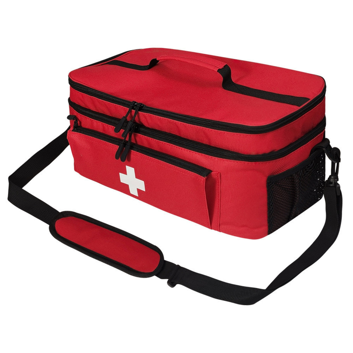 First Aid Organizer with Dividers Soft-Sided for Campers