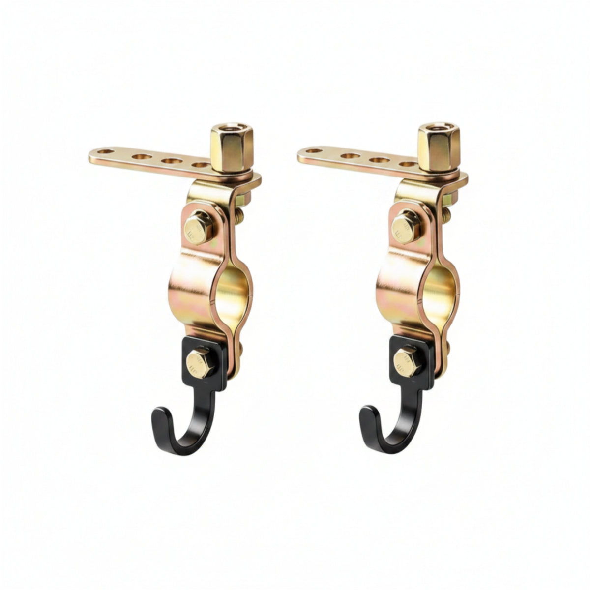 Metal Umbrella Base Mounting Bracket 8mm Clamp-Style Bracket with Hook Sturdy Rust-Resistant for Scooters, E-Bikes