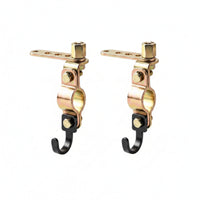 Metal Umbrella Base Mounting Bracket 8mm Clamp-Style Bracket with Hook Sturdy Rust-Resistant for Scooters, E-Bikes