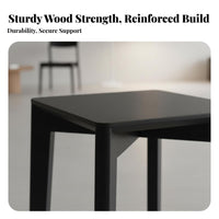 Stackable Square Stool Nordic Design Stackable Wooden Stool Space-Saving