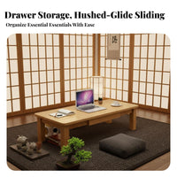 Bed Tray Table Space-Saving Floor Desk Portable for Small Spaces, Remote Workers