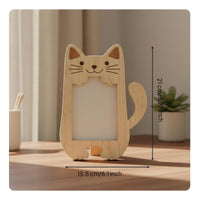 Animal Shaped Picture Frame Creative Shape Cute Bear Picture Stand Ideal Gift Cartoon Cat Photo Holder for Office Desk