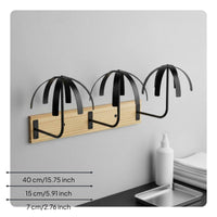 Wood and Metal Hairpiece Organizer Multifunctional Household Storage
