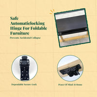 Auto-Locking Folding Hinge, 180 Degree Mini Hinge, stainless steel, stable furniture connector, DIY table leg support