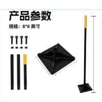 Detachable Rod Garden Tamper Ground Compaction Tool for Garden and Agricultural Use