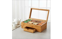 Tea Bag Organizer Box Sturdy Construction Household Storage for Kitchen, Pantry