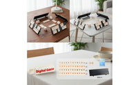 Compact Tile Game Set with Racks Sturdy Tabletop Tile Game Portable Storage Bag Easy to Learn for Family, Adults and Kids