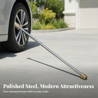 Threaded Ends Pressure Washer Extension Wand Slim 40 Cm Extension Wand Brass-Colored Stainless Steel Lance