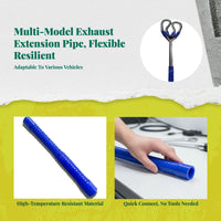 Heat-resistant dual muffler adapter