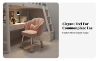 floral rear Vanity Chair Soft paddinged Seat floral rear Chair 360-Degree rotate
