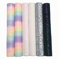 6 Pieces Glitter Craft Sheets Rectangular Arts Supplies Easy to Use