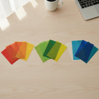 12 Pieces Fused Glass Sheets Assorted Firing Glass Panels Glossy for Hobbyists