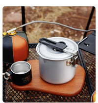 CLS Outdoor Camping Small Milk Pot with Folding Handle for Boiling Water, Tea, and Coffee