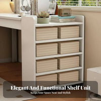 5-Tier Mobile Bookcase Multi-Layer Storage Mobile Shelving Mobile Single Unit