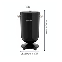 Trash Can on Wheels Sturdy Rolling Trash Can Odor Control