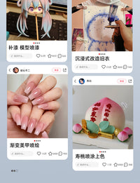 电动喷笔枪喷漆枪彩绘丙烯颜料喷涂美甲喷笔套装喷枪手办上色模型