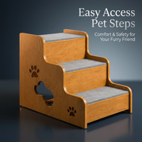 Dog Steps Stairs Bed for Small Dogs, Non-Slip Pet Bed Access, High Density Foam  #variant:3-Layer, 12CM Step Height