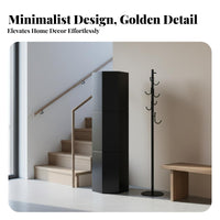 Corner Shoe Storage Organizer Rotating Shoe Cabinet Spinning Shoe Tower Storage Tower with Cold-rolled Steel and Adjustable Shelves Suitable for Entryway Hallway Living Room