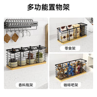 Wooden Kitchen Tabletop Storage Rack, 2-Tier Vertical Organizer