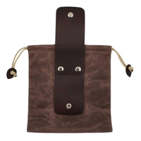 Sturdy Waxed Canvas Foraging Pouch Lightweight Foraging Pouch Drawstring Closure Fruit Picking Bag