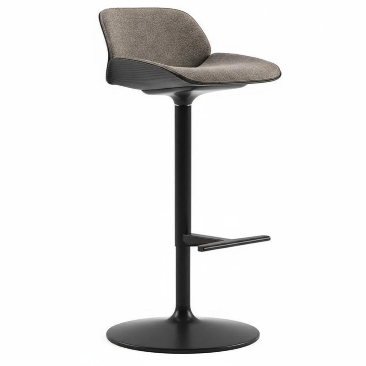 rotating Pedestal Bar Stool Nordic aesthetic Counter Chair Modern Design Height Adjustable for Reception Desk, Cafe, Bistro