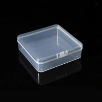 Clear plastic box with lid