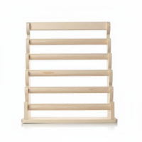 Wood Bracelet Organizer Large Capacity 5-Tier Jewelry Rack Easy Assembly Wooden Bracelet Stand for Spacious Wardrobe