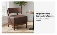 Lowspine Upholstered Seat Leisure Design Seating Furniture Modern Design Curved Supportrest for Business Owners, Renters
