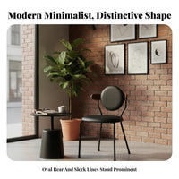 Upholstered Curvedspine support Chair Sturdy Metal Legs Upholstered Wooden Chair