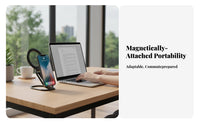 Attractive Kickstand Grip Magnetically-Stable Compatible Attractive Loop Holder with Strap Foldable Phsingle Stand for Tripers, Commuters, Desk Use