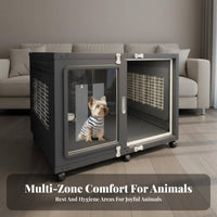 Clear Dog Enclosure Luxury Villa Design Clear Panel Dog House Transparent View Easy to Clean