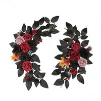 2 Pieces Artificial Flower Swags with Zip Ties Faux Decorations Reusable