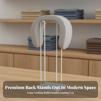 U-Shaped Pillow Display Rack Space Saving Pillow Display Rack Freestanding Floor Standing Cushion Holder for Retailers, Shopping Mall, Home, Household