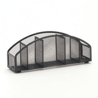 Desk Organizer with Compartments Metal Mesh Organizer Space-Saving for Dorm Room