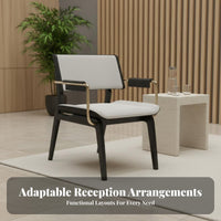 Curved Configurable Sectional Statement Piece Serpentine Reception Couch Modern Aesthetic Ergonomic Support for Waiting Room