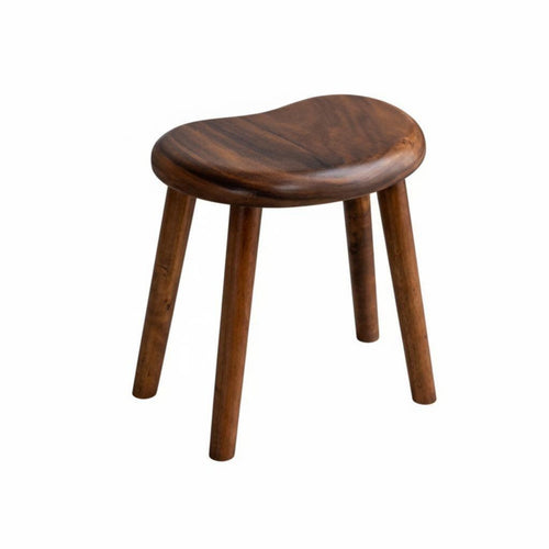 Artisan-Made Walnut Bench Versatile Use Wooden Stool Minimalist Design