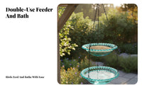 Hanging Avian Feeder Easy to Hang Hanging Avian Bath Garden Accessory Long-Lasting Rust-Resistant Chain for Nature Lovers