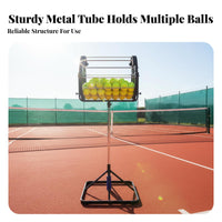 No Bending Required Rolling Tennis Ball Picker Large Capacity Tennis Ball Retriever Basket Effortless Collection for Coaches, Athletes