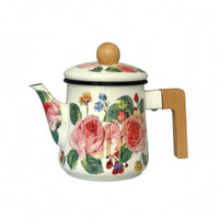 Enamel Tea Kettle Wide Base Enamel Teapot Long-Lasting