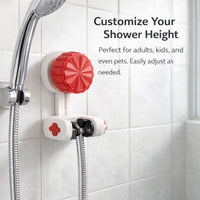 Adjustable Holder Suction Cup Shower Holder Bracket, Handheld Shower Holder Suction Cup, Wall Mounted Shower Holder, Removable Holder