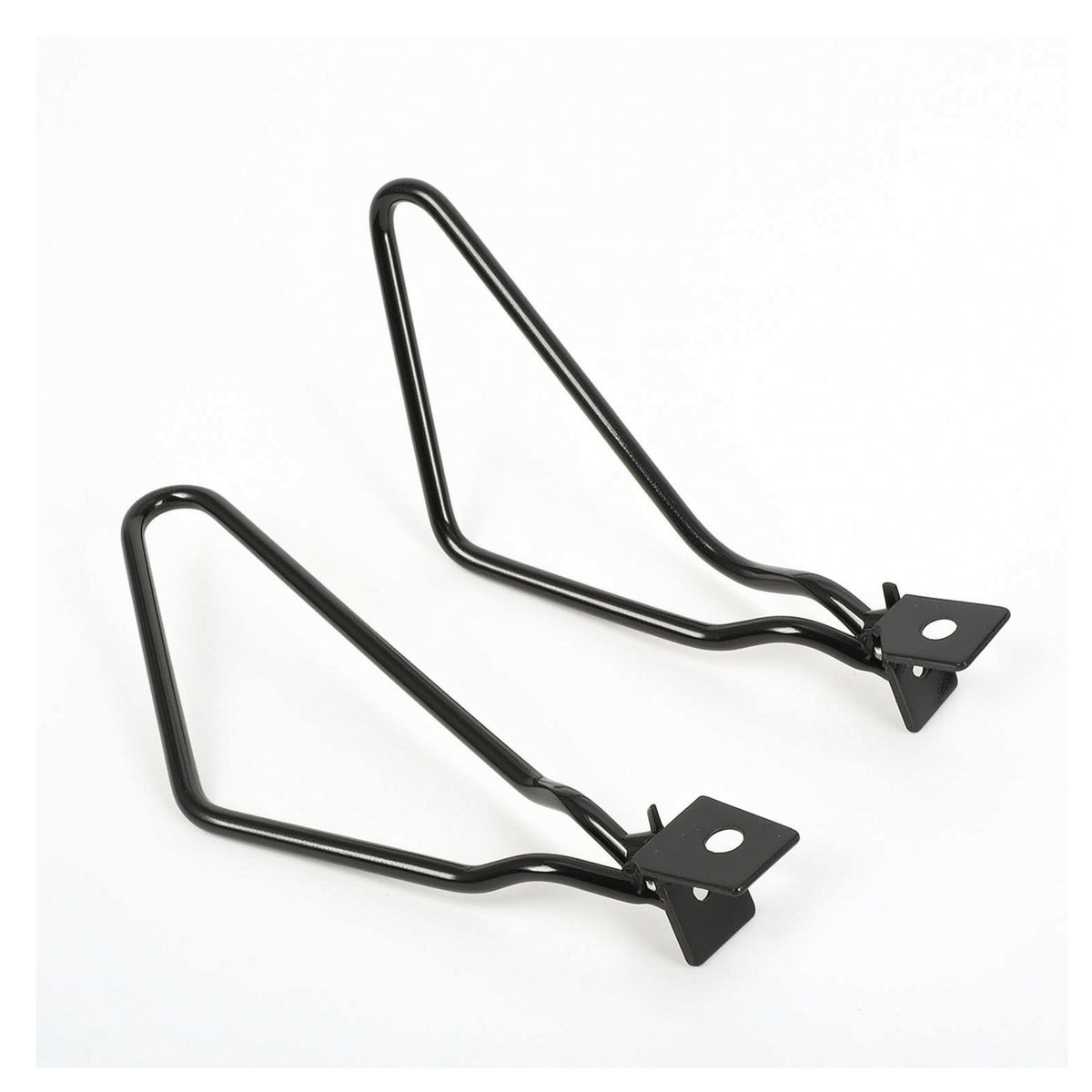 Triangular Motorcycle Saddlebag Support Brackets Cylindrical Saddlebag Support Brackets Compatible Hardware Aftermarket for Cruiser Riders, Commuting