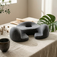 Meditation Seat Cushion Curved Contoured Seat Cushion Textured