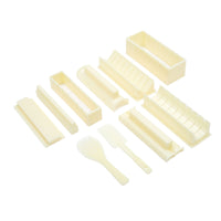 DIY寿司器海苔寿司模具方形圆形心形饭团料理工具10件套造型