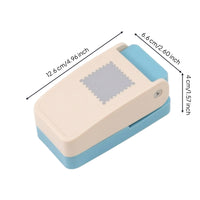 Handheld Postage Stamp Punch Easy to Use Postal Stamp Punch Sturdy Embosser with Square Die Comfortable for Journalers, Scrapbooking, Card Making
