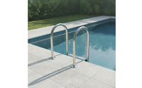 Stainless Steel Pool Ladder Polished Pool Ladder with Handrails Anti-Skid for Spa