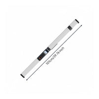 Waterproof Inspection Ruler Long Straight Straightedge Black Grip