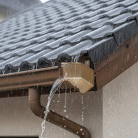 Aluminum Alloy Rain Gutter Easy Installation Villa Downspout Channel Decorative