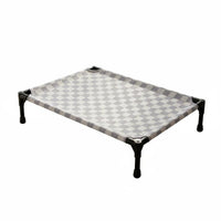 Elevated Pet Cot Checkered Pillowless Pet Cot Dampness Resistant
