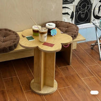 Pedestal Side Table Minimalist Design Household Furniture Compact for Homeowners
